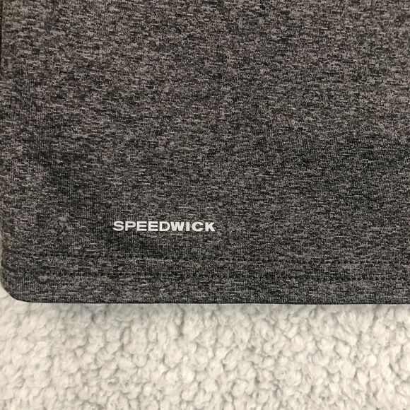 Reebok Shirt Kids Large Gray Logo Spell Out Pullover Crew Neck Speedwick Outdoor - Picture 6 of 8